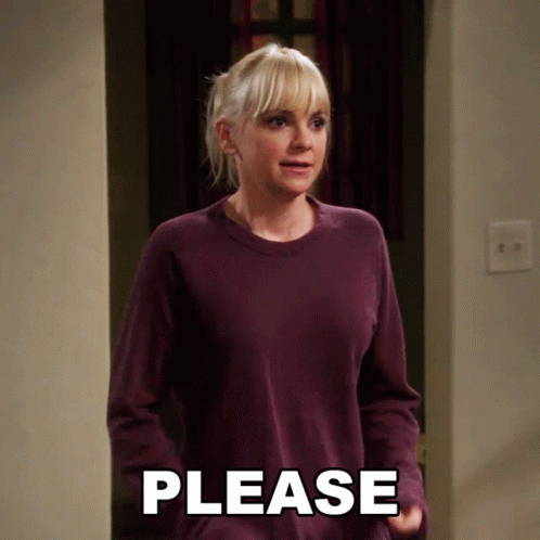 Anna Faris Saying Please GIF