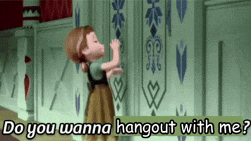 Anna From Frozen Asking Do You Wanna Hang Out With Me GIF