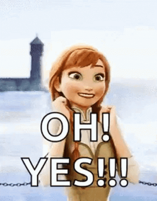Anna Frozen Oh Yes GIF