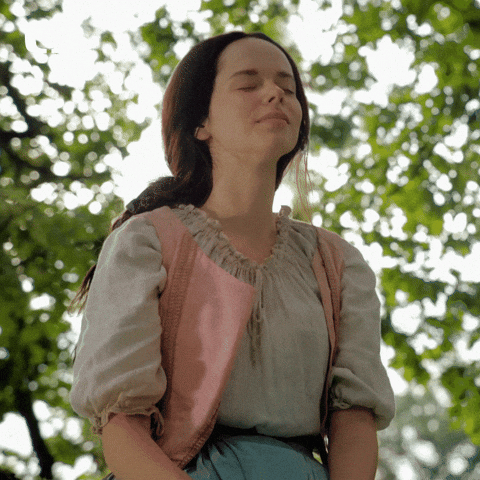 Anna Kamenikova Smelled The Air Of The First Day Of Spring GIF