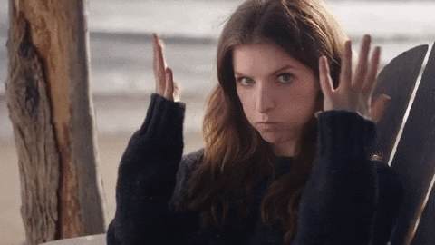 Anna Kendrick Side Eye Mind Explosion GIF