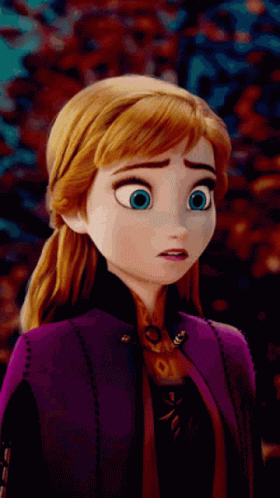 Anna Worried Face Reaction GIF