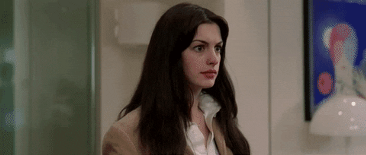 Anne Hathaway Confused GIF