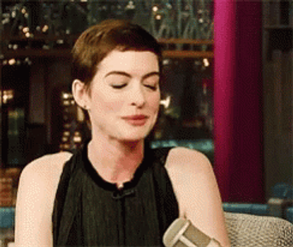 Anne Hathaway Guys I'm Catwoman GIF
