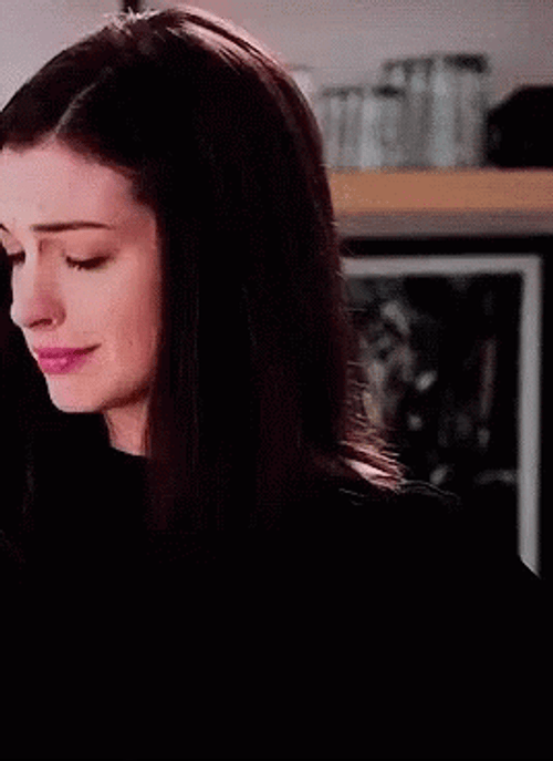 Anne Hathaway Looking GIF