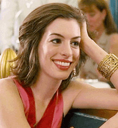 Anne Hathaway Smiling GIF