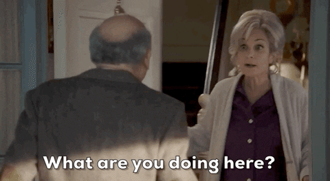 Annie Door Opening What You Doing Here GIF