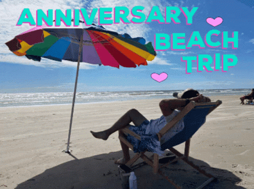 Anniversary Happy Birthday Beach Trip GIF