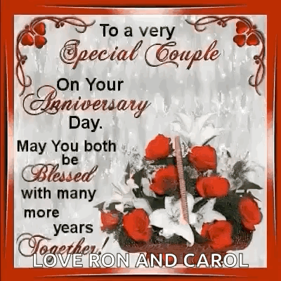 Anniversary Wishes For Special Couple GIF
