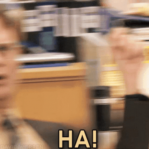 Annoyed Dwight Schrute Sarcastic Face Ha GIF