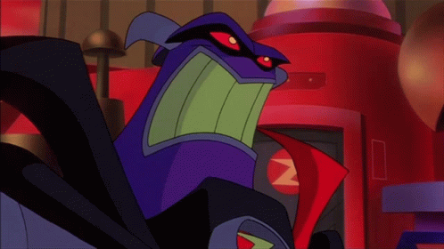 Annoyed Emperor Zurg Face Slap GIF