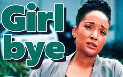 Annoyed Girl Bye Looks GIF