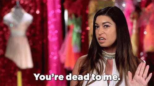Annoyed Girl Says Youre Dead To Me GIF