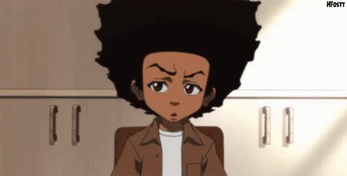 Annoyed Huey Freeman Walked Out GIF