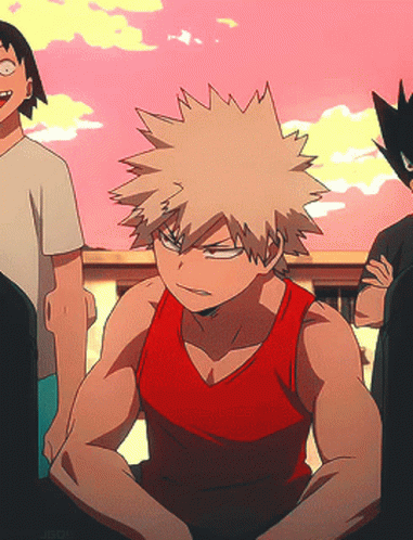 Annoyed Katsuki Bakugou Unleashing Power GIF