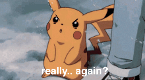 Annoyed Pikachu Pokemon Christmas Snow Really Again GIF