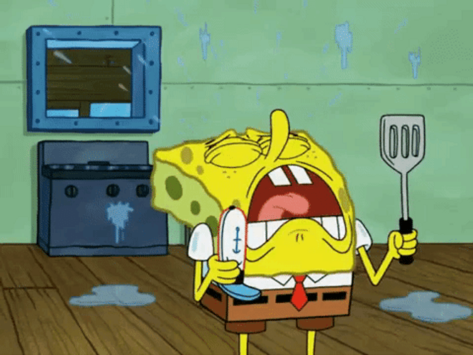Annoyed Squidward Spongebob Crying GIF