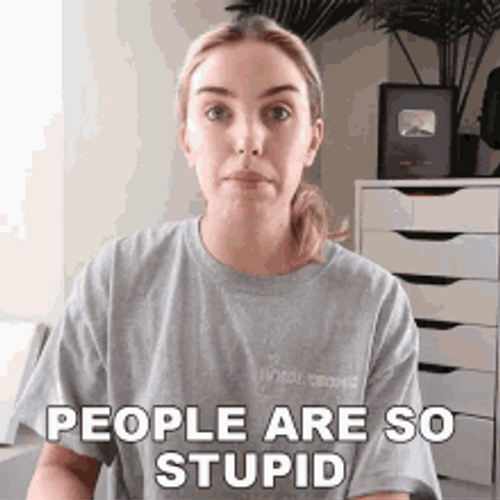 Annoyed Teen Vlog Question Stupid People GIF