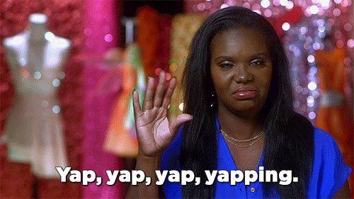 Annoyed Woman Yap Yapping GIF