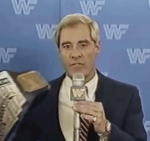 Annoying Macho Man Passing By GIF