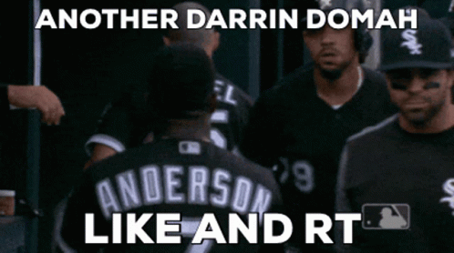 Another Darrin Domah Like And Rt Written On A Baseball Player GIF