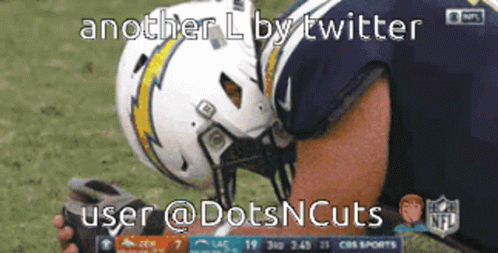 Another L By Twitter User @Dotsncuts Is Displayed GIF