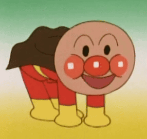 Anpanman With Cape And Yellow Boots GIF