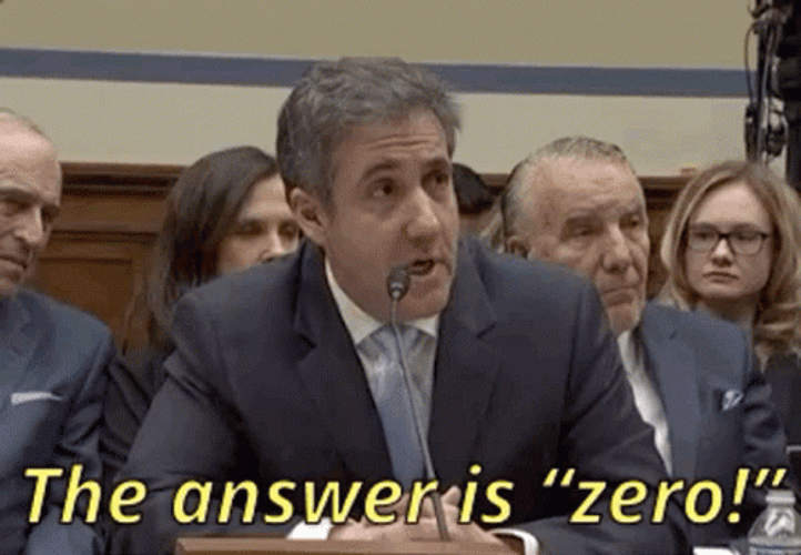 Answer Is Zero By Michael Cohen GIF