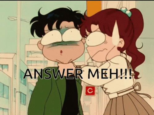 Answer Me Woman Shaking Man GIF