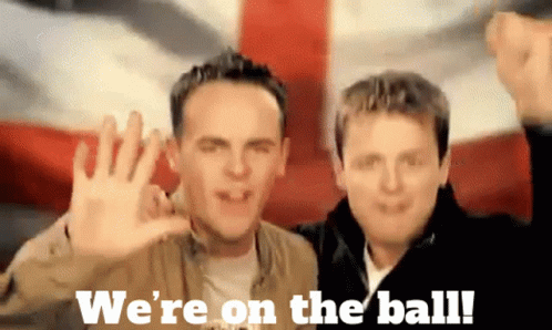 Ant And Dec Footballs Coming Home GIF