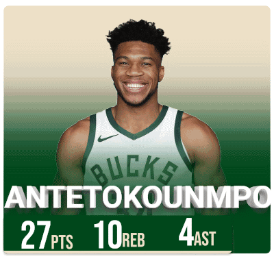 Antetokounmpo Wearing Bucks Jersey