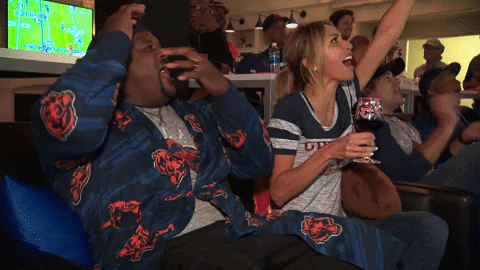 Anthony Adams Cheering While Sitting GIF