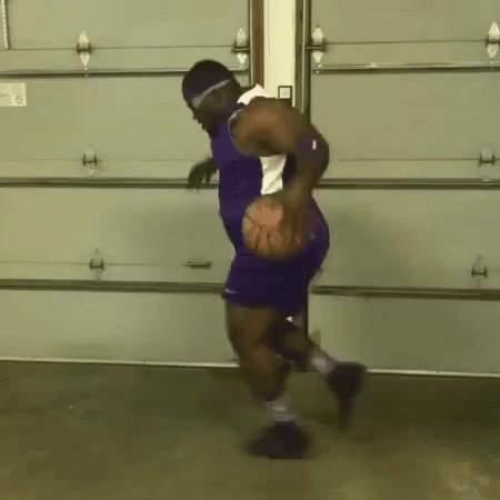Anthony Adams Dribbling A Basketball GIF