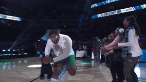 Anthony Adams Entrance In Basketball Court GIF