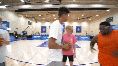 Anthony Adams Shooting Basketball From Afar GIF