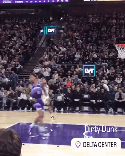 Anthony Edwards Dirty Dunk GIF