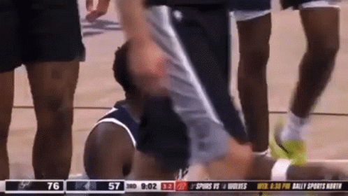 Anthony Edwards Down On The Floor GIF