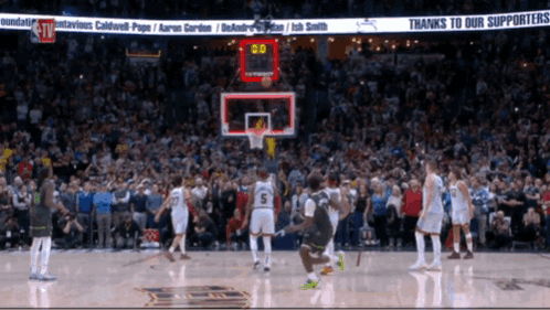 Anthony Edwards Half Court Shot GIF