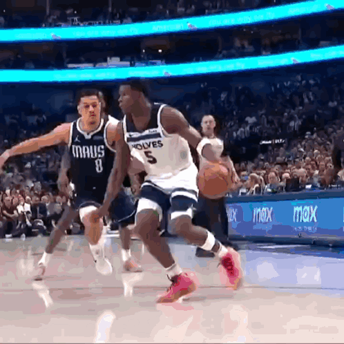 Anthony Edwards Massive Dunk Shot GIF