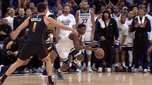 Anthony Edwards Poster Dunk GIF