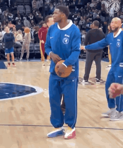 Anthony Edwards Pre Game Moves GIF