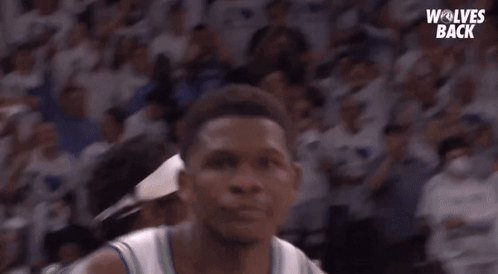 Anthony Edwards Running Face Reaction GIF