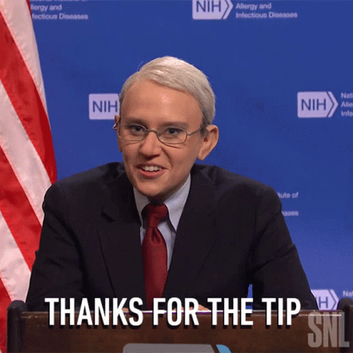 Anthony Fauci's Impersonator Thanking Dirty Mike And The Boys GIF