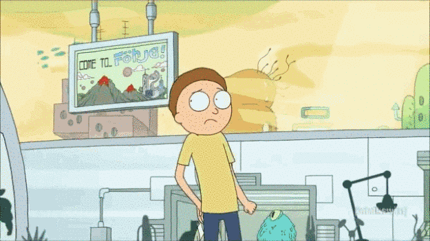 Anti Social Morty Smith Aliens GIF