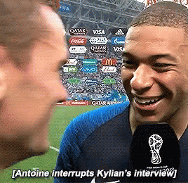 Antoine Interrupts Kylian's Interview Smiling