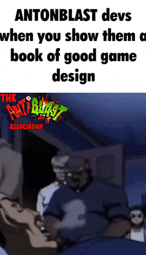 Antonblast Devs Shown Book of Good Game Design Anti-Bugs Association