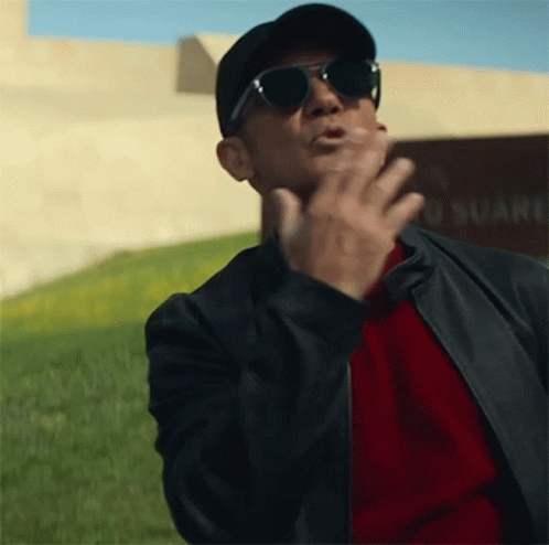 Antonio Banderas Waving Kiss GIF