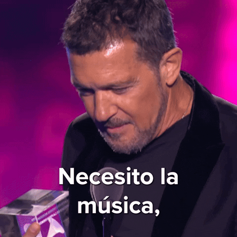 Antonio Banderas Acceptance Speech Awards Night GIF
