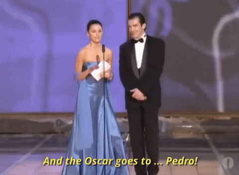 Antonio Banderas Penelope Cruz Awards Night GIF