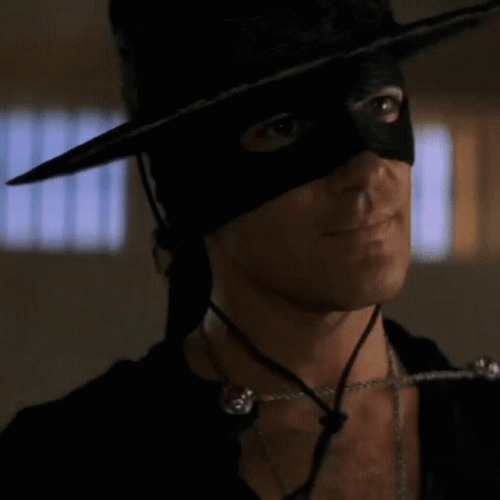 Antonio Banderas Wearing Eye Mask GIF